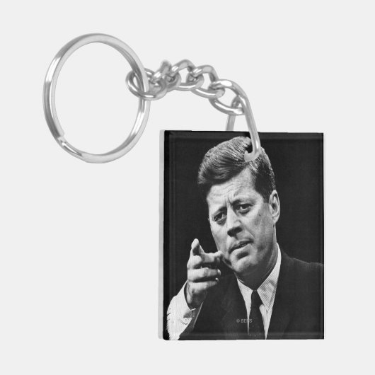 Foto van John F. Kennedy 3 Sleutelhanger (Voorkant Links)