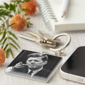 Foto van John F. Kennedy 3 Sleutelhanger (Voorkant Rechts)