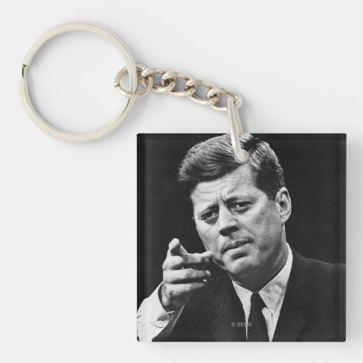 Foto van John F. Kennedy 3 Sleutelhanger (Voorkant)