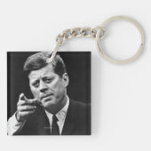 Foto van John F. Kennedy 3 Sleutelhanger (Achterkant)