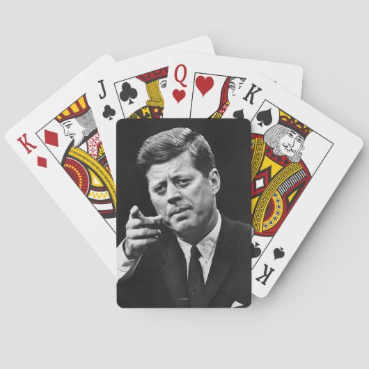 Foto van John F. Kennedy 3 Speelkaarten (Achterkant)