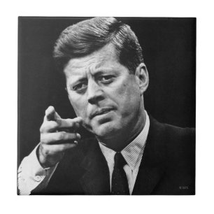 Foto van John F. Kennedy 3 Tegeltje