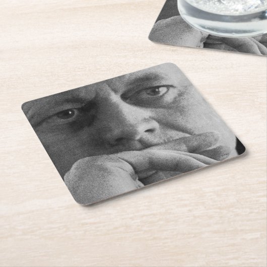 Foto van John F. Kennedy Kartonnen Onderzetters (Schuin)