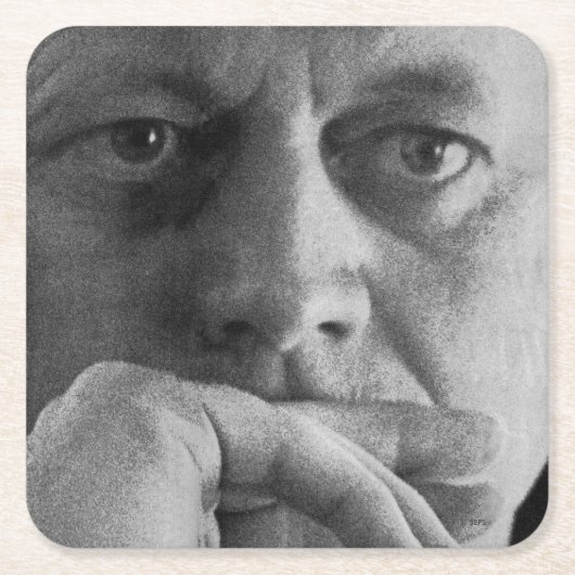 Foto van John F. Kennedy Kartonnen Onderzetters (Voorkant)