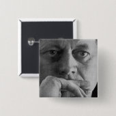 Foto van John F. Kennedy Vierkante Button 5,1 Cm (Voorkant /achterkant)