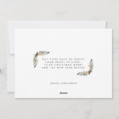 Foto van Joy and Peace Family Modern Kerstmis  Feestdagenkaart (Achterkant)