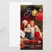 Foto van Joy Kerstornament Confetti Kaart (Voorkant / Achterkant)