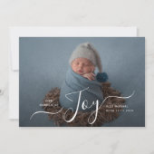 Foto van JOY modern-vakantiegeboorte Feestdagenkaart (Voorkant)