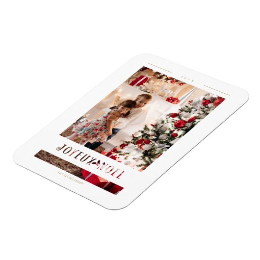 Foto van Joyeux Noël Whimsical Magneet (Linkerzijde)