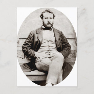  foto van Jules Verne-portret Briefkaart