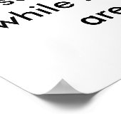 Foto van Kantoor Sign Supervise Children Poster (Hoek)