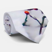 Foto van kardinale sneeuwboom stropdas (Opgerold)