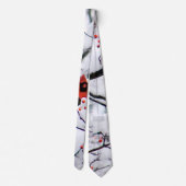 Foto van kardinale sneeuwboom stropdas (Achterkant)