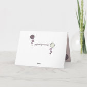 Foto van kat die opgerold ligt te slapen groene pa kaart (Achterkant)