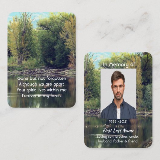 Foto van Keepsake Lake Pond Park Ducks Water Visitekaartje (Voorkant / Achterkant)