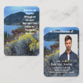 Foto van Keepsake Mountain Lake Flowers Visitekaartje (Voorkant / Achterkant)