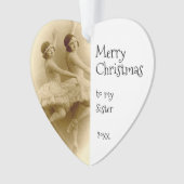 foto van kerstzuster Ballet Fun Ornament (voorkant)
