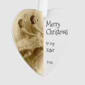 foto van kerstzuster Ballet Fun Ornament (voorkant)