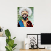 Foto van King Haile Selassie van Ethiopia Canvas P Poster (Thuiskantoor)