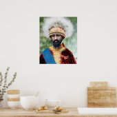 Foto van King Haile Selassie van Ethiopia Canvas P Poster (Keuken)