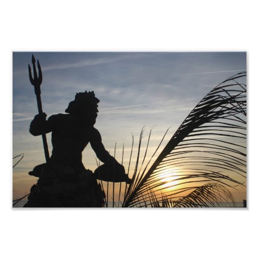 Foto van King Neptune Virginia Beach Afdruk (Voorkant)