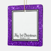 Foto van Kitten met 1 Kerstmis 2 Keramisch Ornament (Links)