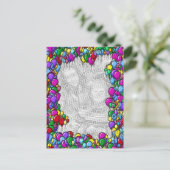 Foto van kleurrijke ballonnen briefkaart (Staand voorkant)