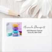 Foto van kleurrijke Macarons Etiket (Insitu)