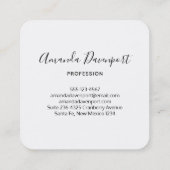 Foto van kleurrijke Macarons Vierkante Visitekaartje (Achterkant)