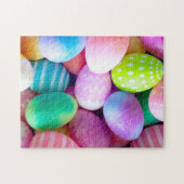 Foto van kleurrijke paaseieren legpuzzel (Horizontaal)
