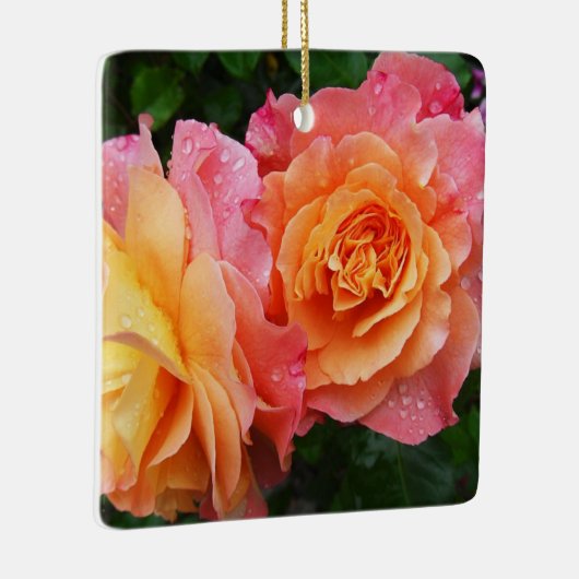 Foto van kleurrijke rozen keramisch ornament (Rechts)