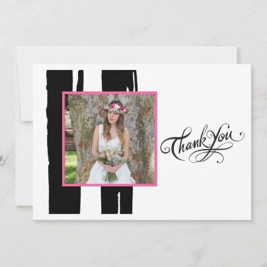 Foto van kleurrijke zwarte en witte Waterverf Kaart (Voorkant)