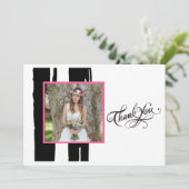 Foto van kleurrijke zwarte en witte Waterverf Kaart (Staand voorkant)