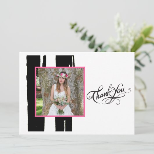 Foto van kleurrijke zwarte en witte Waterverf Kaart (Staand voorkant)