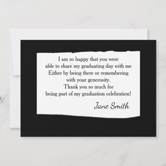 Foto van kleurrijke zwarte en witte Waterverf Kaart (Achterkant)