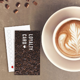Foto van koffiebonen Koffiezaak Loyalty Card