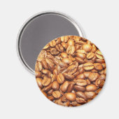 Foto van koffiebonen magneet (Voorkant / Achterkant)