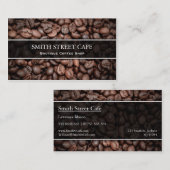 Foto van koffiebonen sluiten - Visitekaartje (Voorkant / Achterkant)