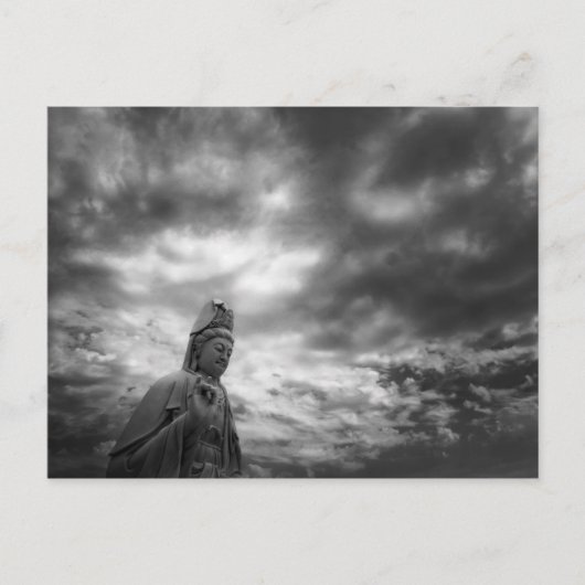 Foto van Kuan Yin Statue Fine Art Briefkaart (Voorkant)