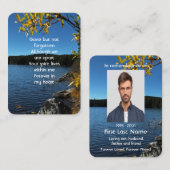 Foto van Lake Trees Pocket Keepsake Visitekaartje (Voorkant / Achterkant)