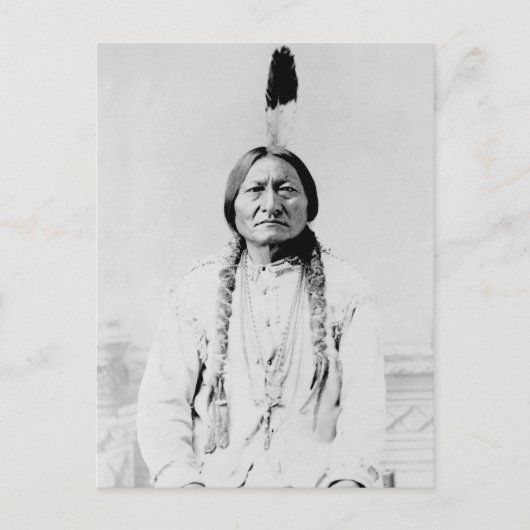  foto van Lakota Leader Sitting Bull Briefkaart (Voorkant)