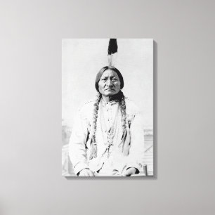 foto van Lakota Leader Sitting Bull Canvas Afdruk