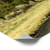 Foto van landschap langs de weg in de VS Poster (Hoek)