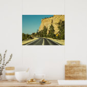 Foto van landschap langs de weg in de VS Poster (Keuken)