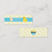 Foto van Lane Duck Mini Visitekaartje (Voorkant / Achterkant)