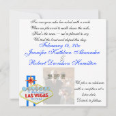 Foto van Las Vegas Pas getrouwd Kaart (Achterkant)