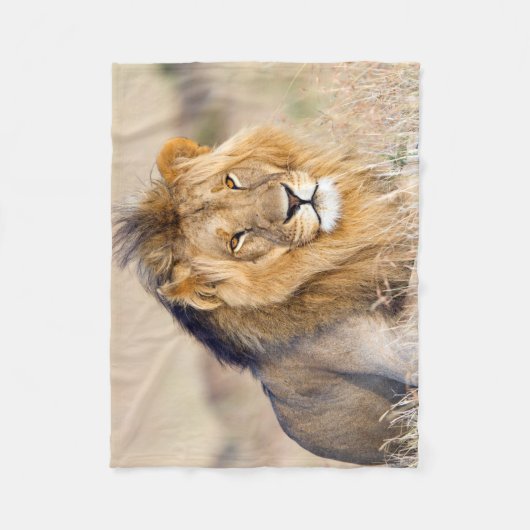 foto van leeuw fleece deken (Voorkant)