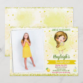 Foto van Lemon Citrus verjaardagslimonade Kaart (Voorkant / Achterkant)