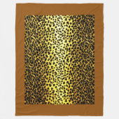 Foto van Leopard Wallpaper Fleece Deken (Voorkant)