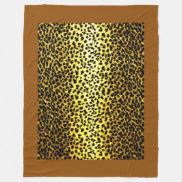 Foto van Leopard Wallpaper Fleece Deken